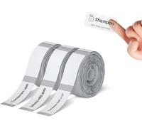 NIIMBOT 3 Rollos Etiquetas de 14 x 40 mm(Transparente) para impresoras de etiquetas D110,D11,D101,Impermeables y resistentes al aceite,personalizables y editables para el hogar,la escuela y la oficina