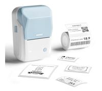 NIIMBOT B1 Etiquetadora con 1 Rollo de Papel de Etiquetas(Azul Claro)