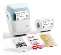 NIIMBOT B1 Pro Etiquetadora Bluetooth con Etiquetas,Impresora de Etiquetas HD 300 dpi,impresión Bicolor Rojo y Negro,Compatible con iOS Android y PC,para Fotos,hogar,Oficina y Negocios (Azul Cielo)