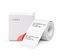 NIIMBOT Cinta adhesiva B21/B3S de 1.96 x 2.75 pulgadas (50 × 70 mm) impermeable de papel adhesivo para etiquetas de direcciones de envío con autoadhesivo, 1 rollo de 110 piezas (blanco)