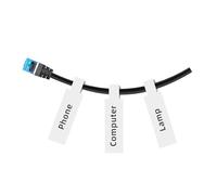 NIIMBOT Cinta adhesiva para etiquetadora de cables (0.47 x 4.3 pulgadas) con autoadhesivo para etiquetadora D11/D110/D101/H1S, 1 rollo de 65 (blanco)