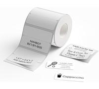 NIIMBOT Cinta de etiquetas B1/B21/B3S, papel de impresión de etiquetas personalizado, 40 x 15 mm (2 filas), cinta térmica para el hogar, oficina, escuela, 460 etiquetas/rollo, color blanco