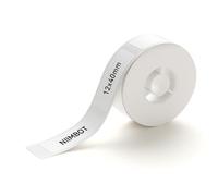 NIIMBOT Cinta para etiquetadora D11/D110/D101, 12 x 40 mm, 160 cintas/rollo, cinta térmica para reemplazo de cinta de etiquetado en casa, oficina, color blanco