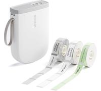 NIIMBOT D11 Impresora de etiquetas autoadhesiva con 3 rollos de etiquetas, impresora de etiquetas portátil de 300 ppp, máquina de etiquetado autoadhesiva, compatible con iOS y Android, dispositivo de