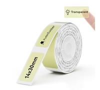 NIIMBOT D110/D11/D101 Etiquetas autoadhesivas para etiquetar, 14 x 30 mm. Papel térmico para impresora de etiquetas para escuela, hogar, oficina, pequeñas empresas (14 mm x 30 mm - Amarillo claro)