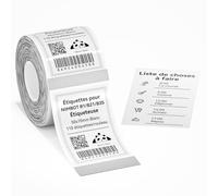 NIIMBOT Etiqueta para B1 B21 B3S, etiqueta autoadhesiva 50 x 70 mm, 110 piezas por rollo, transparente