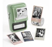 NIIMBOT Etiquetadora B21 Pro, Impresora de Etiquetas Adhesiva térmica sin Tinta, 300DPI HD Label Printer para Fotos, Notas, gráficos de Estudio, Memo Maker, Etiqueta 50 x 30 mm, 230 Unidades (Verde)