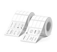 NIIMBOT Etiquetas autoadhesivas para impresora de etiquetas B21/B1/B3S, 10 x 20 mm x 4 cinta térmica para oficina, escuela, 300 etiquetas/rollo (2 rollos, blanco)