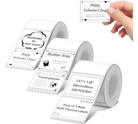 NIIMBOT Etiquetas compatibles con impresoras de etiquetas B1/B21/B3S, 3 rollos de 40 x 30 mm, cinta térmica para supermercados, comercio minorista, oficina, 230 etiquetas/rollo, color blanco