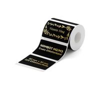 NIIMBOT Etiquetas de transferencia térmica para impresora de etiquetas M2 M3, largo tiempo de almacenamiento, color estable, para pequeñas empresas, cosméticos, etiquetado de vitaminas, 50 x 30 mm