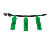 NIIMBOT Etiquetas para cables,25 x 78 mm,para etiquetadora B1/B2/B1 Pro/B2 Pro/B21 Pro/B21,1 rollo de 100 unidades,Verde