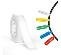 NIIMBOT Etiquetas para cables de transferencia térmica (12,5 x 109) mm, para etiquetadora B18/N1, material PET, impermeables y resistentes a altas temperaturas, larga vida útil, blanco