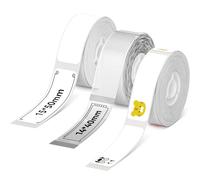 NIIMBOT Etiquetas para D110 D11 D101 H1S, etiquetas térmicas autoadhesivas 15 x 50 mm (blanco), 14 x 40 mm (transparente), 12 x 40 mm (zoo), paquete mixto de 3 rollos