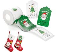 NIIMBOT Etiquetas para Navidad, etiquetas para impresora de etiquetas B1/B21/B3S, diseño de calabaza de Halloween, regalo de Navidad, 42 x 68 mm