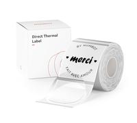 NIIMBOT Etiquetas Redondas Para B1 B21 B3S, Etiquetas Autoadhesivas 2'*2"(50 * 50mm), 150 Piezas Por Rollo, Transparente