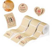 NIIMBOT Etiquetas solo para etiquetadora B1 Pro/B2 Pro/B21 Pro, papel térmico 34 x 34 mm, 50 x 80 mm, 50 x 43 mm, etiquetas adhesivas de papel térmico para fotos/frascos/especias/documentos