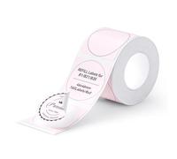 NIIMBOT Etiquetas Térmicas Adhesivas para NIIMBOT Etiquetadora B1,B21,B21 Pro y B3S (46 x 46 mm), 160 etiquetas, Impermeables y resistentes al aceite, para el hogar y Regalo(Rosa)