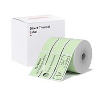 NIIMBOT Etiquetas térmicas autoadhesivas, 12 x 40 mm, papel térmico compatible con la impresora de etiquetas D110 D11 D101, 160 etiquetas/rollo (3 rollos, verde)