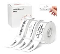NIIMBOT Etiquetas térmicas autoadhesivas, 14 x 30 mm, papel térmico compatible con la impresora de etiquetas D110 D11 D101, 210 etiquetas/rollo (3 rollos, blanco)