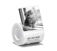 NIIMBOT Etiquetas térmicas B1 B21 B3S de 50 x 50 mm para alimentos, vasos, direcciones, ropa, pequeñas empresas, 150 unidades por rollo
