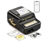 NIIMBOT Máquina para etiquetar con 1 Rollo de Cinta Libre B21S Vintage 50mm de Ancho, Impresora térmica de Etiquetas de Negocios (Negro)