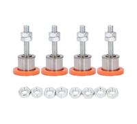 Niiyen Almohadilla para pies para máquina cortadora de 4 Piezas, Soporte Estable Antideslizante de PVC de Acero Inoxidable, nivelador de Patas para pies niveladores de Servicio