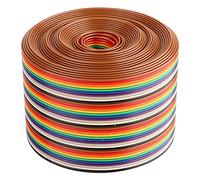 Niiyen Cable Plano de Cinta, Cable de Paso de espaciado de Colores 40P Cable Plano de Cinta arcoíris Ancho de Alambre para Cable Cableado Interno de Cables de Motores eléctricos(3 Metros)