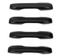 Niiyen Cubierta de manija de puerta exterior de 4 piezas, reemplazo de moldura de manija de puerta exterior resistente a rayones, para CR-V HR-V (Negra)