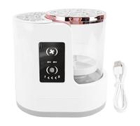 Niiyen Limpiador de brochas de Maquillaje eléctrico USB Vista Clara 850 RPM 2h 5h Temporizador Limpiador de brochas de Maquillaje Desmontable Máquina Secadora para Todos los