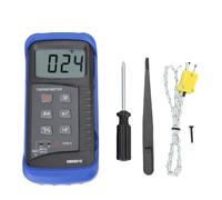 Niiyen Medidor de temperatura digital Medidor de alta temperatura Pantalla LCD Probador de temperatura termopar Termómetro termopar para gas líquido vapor medio sólido
