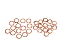 Niiyen Nut Washer Kit, Instrument Socket Connector Fasteners for Electric Guitar Bass M9 Female Thread (Red Copper)