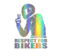 Niiyen Resist Water Car Stickers and Decals, Respect for Cyclists Reflective Sticker Decal Car Stickers Fashion Car Decoration Sticker (Multicolor)
