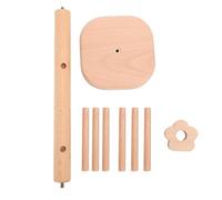 Niiyen - Soporte de exhibición para coleteros de madera con 6 puntas, organizador para corbatas, coleteros modernos, torre de almacenamiento, escritorio, soporte de madera para