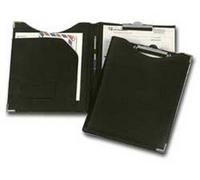 Niji - Sujetapapeles de sintética negro 24 x 31 cm con bolsillo Art. 247