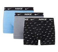Nike 0000KE1008-9JI Trunk Boxer Mens Swoosh Print/Grey/Uni. Blue XL