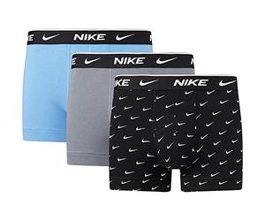 Nike 0000KE1008-9JI Trunk Boxer Mens Swoosh Print/Grey/Uni. Blue XS