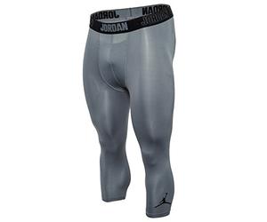 NIKE 23 Pro Dry 3/4 Tight Mallas, Hombre, Gris (Cool Grey/Cool Grey/Negro), S