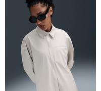 Nike 24.7 PerfectStretch Camisa Dri-FIT de manga larga oversize - Mujer - Marrón M (EU 40-42)