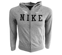Nike 3Brand - Sudadera de chicos con capucha y cremallera, colección Collegiate, gris, talla S (128-137 cm), código 9Q1097-042, Gris Blanco Negro, 8-10 años