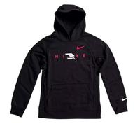 Nike 3Brand - Sudadera para niños con capucha negra, Negro/blanco/rojo., 12-13 Years