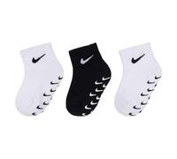 Nike 3Pk Gripper Qtr S Calcetines para bebé White 6/12 meses