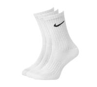 Nike 3Ppk Value Cotton Crew - Calcetines unisex, color blanco/ negro, talla M/ 38-42