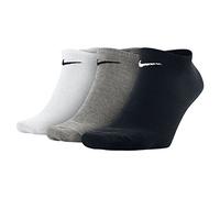 Nike 3Ppk Value Pack 3 Calcetines para hombre, Multicolor (Negro/blanco/gris), 38-42
