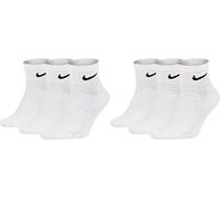 Nike 5 pares de calcetines para hombre y mujer, juego de ahorro de calcetines de tenis, calcetines deportivos, paquete de paquete, talla: 38-42, color: negro y blanco, negro y blanco, M
