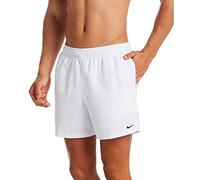 NIKE 5 Volley Short Bañador, Hombre, White, L