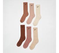 Nike 6 PACK - Everyday Cushion Crew Training marrón 42-46