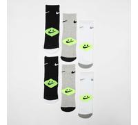 Nike 6 PACK - NHN NIKE SMILEY CREW grey heather gris 5Y-7Y