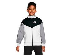 NIKE 850443-102 B NSW WR JKT HD Sweatshirt Men's White/Black/Wolf Gray/White XS