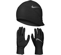 NIKE 9385/15 Mens Essential Ru Guantes 082 Black/Black/Silver S/M