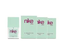 NIKE - A Sparkling Day Pack de 3 x 30 ml, Colonia Mujer, Formato Viaje en Spray, Perfume Mujer, Eau de Toilette Natural y Femenina, Aroma Floral Oriental, Fragancia Dulce